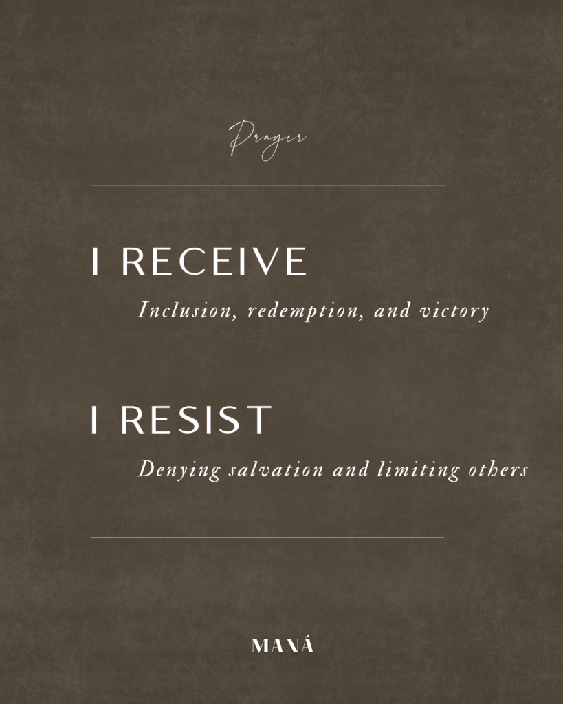 Prayer invitation for inclusion, redemption and victory